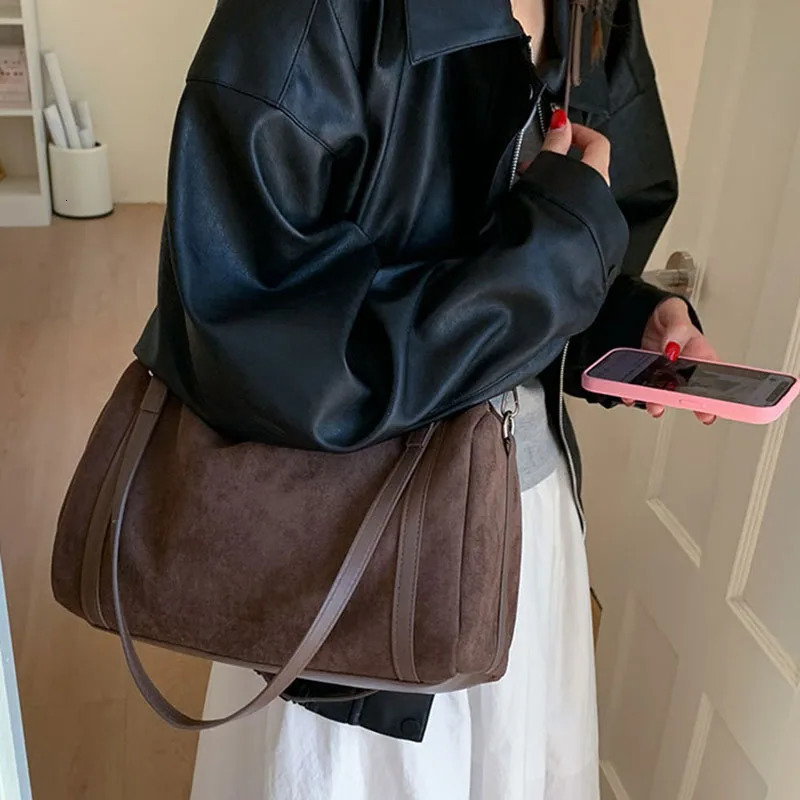 High Quality Women Handbag PU Leather Tote Textured Single Shoulder Bags Fashion Shopping Crossbody Commuting Tote Bag bolas 251231