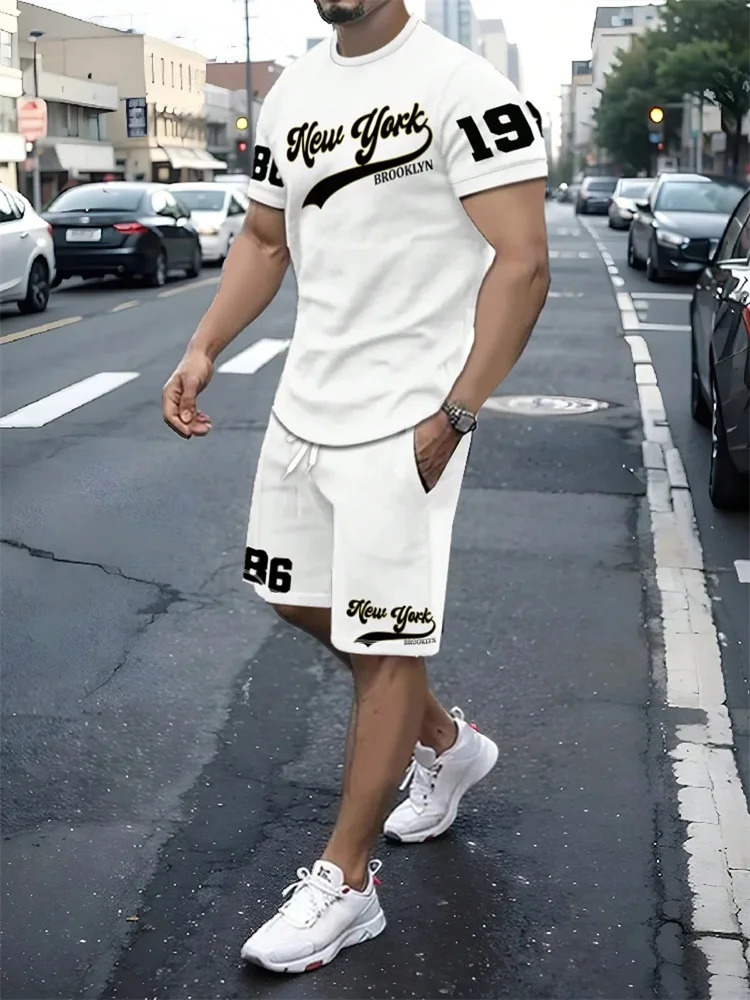 Summer Mens Set Size 23 Digital Print Street Casual Fashion Breathable And Comfortable Outdoor Sports 251230