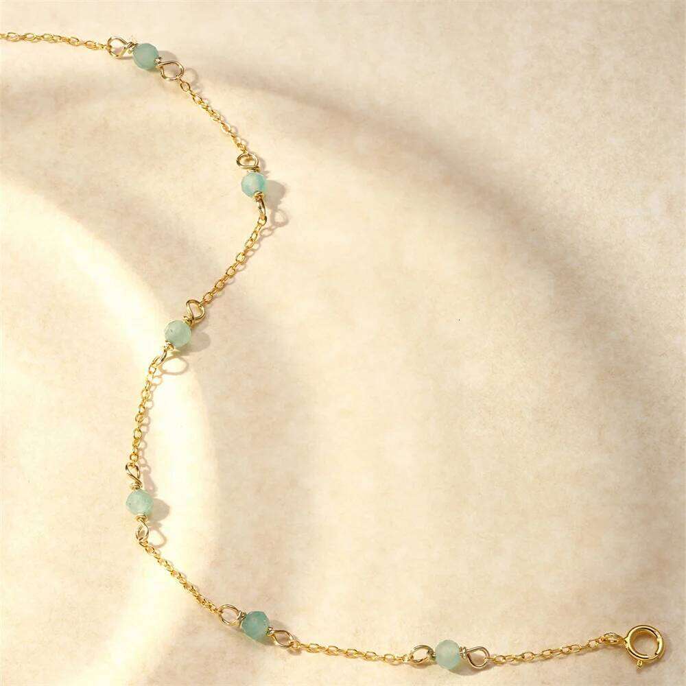 Aide 925 Sterling Silver Mini Three Colors Ball Agate Women's Simple Round Girlfriend Gift Bracelet Jewelry