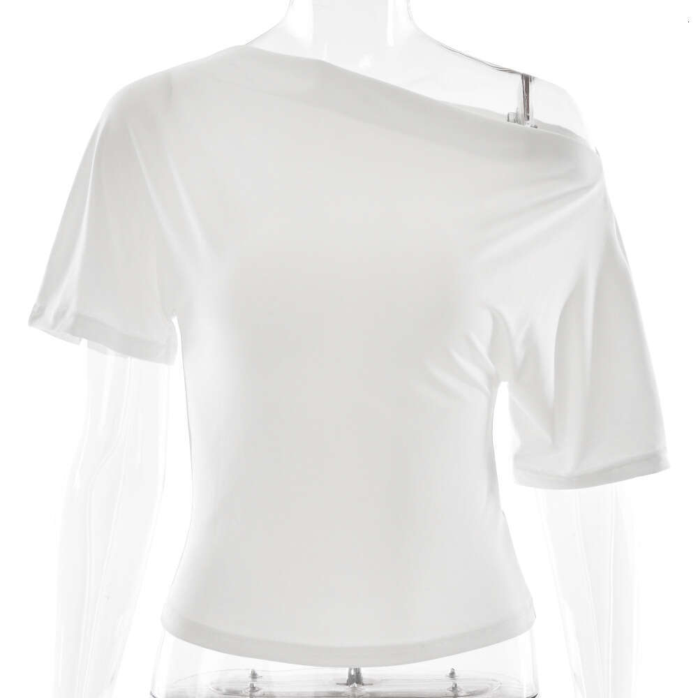 2026 Hot-Selling Summer Mature Style Spicy Sexy T-Shirt Off-Shoulder Slim Fit Women's Top