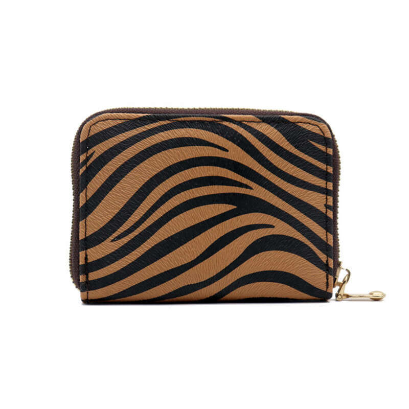 Cross-Border New Accordion Card Women, High-End Leopard Print Wallet for Men, Large Capacity Multi-Card Slot Multi-Function ID Holder