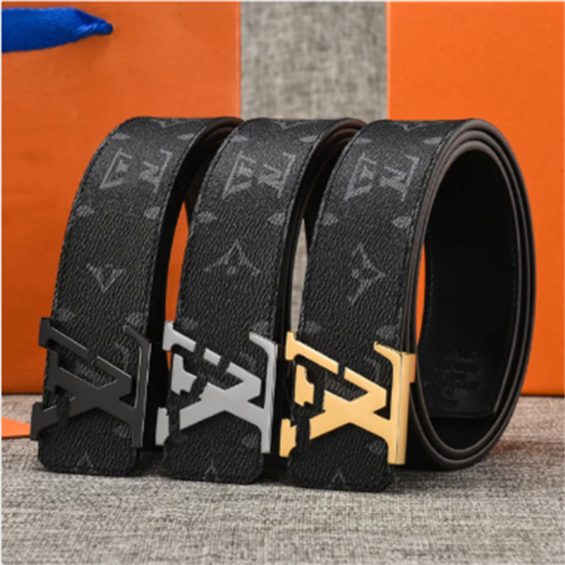 louise belt New Hot Sales Fashion Men lvtlys belt Women Casual Ceinture Classic Letters Plaid Flower Metal Smooth Buckle Fashion Mens Belt Trendy Man Belt