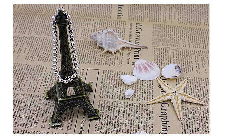 925 Sterling Silver 5MM Beads Bracelet For Women Fashion Simple Engagement Wedding Charm Jewelry