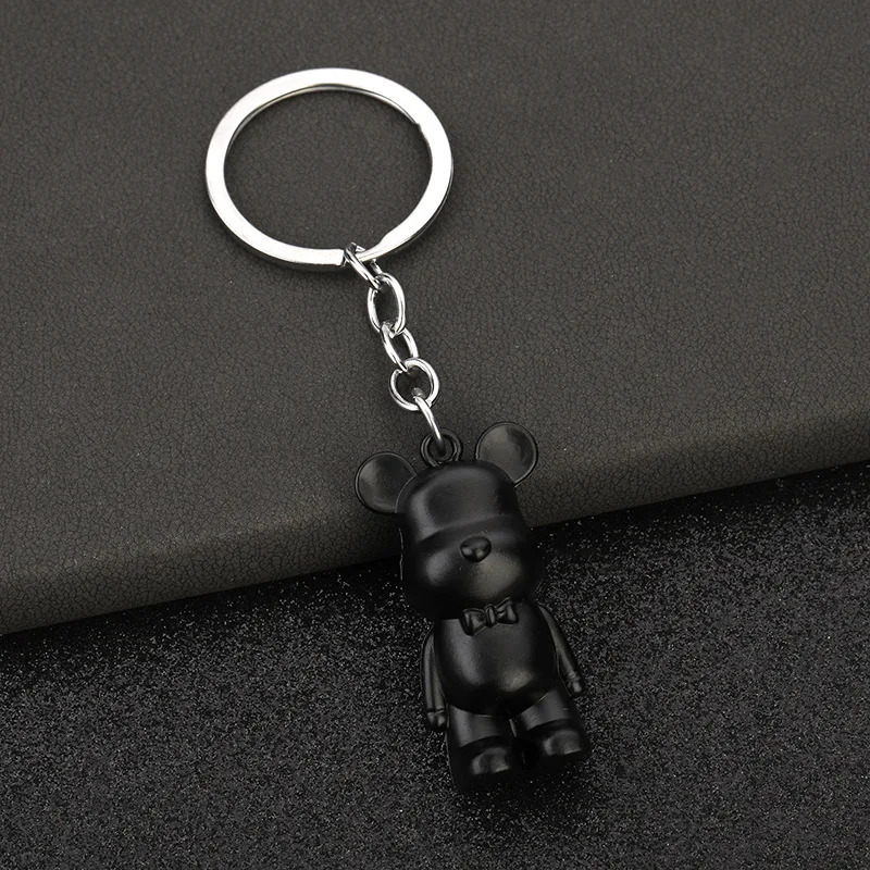 Bear metal car key jewelry violent bear key chain backpack mobile phone pendant 251230