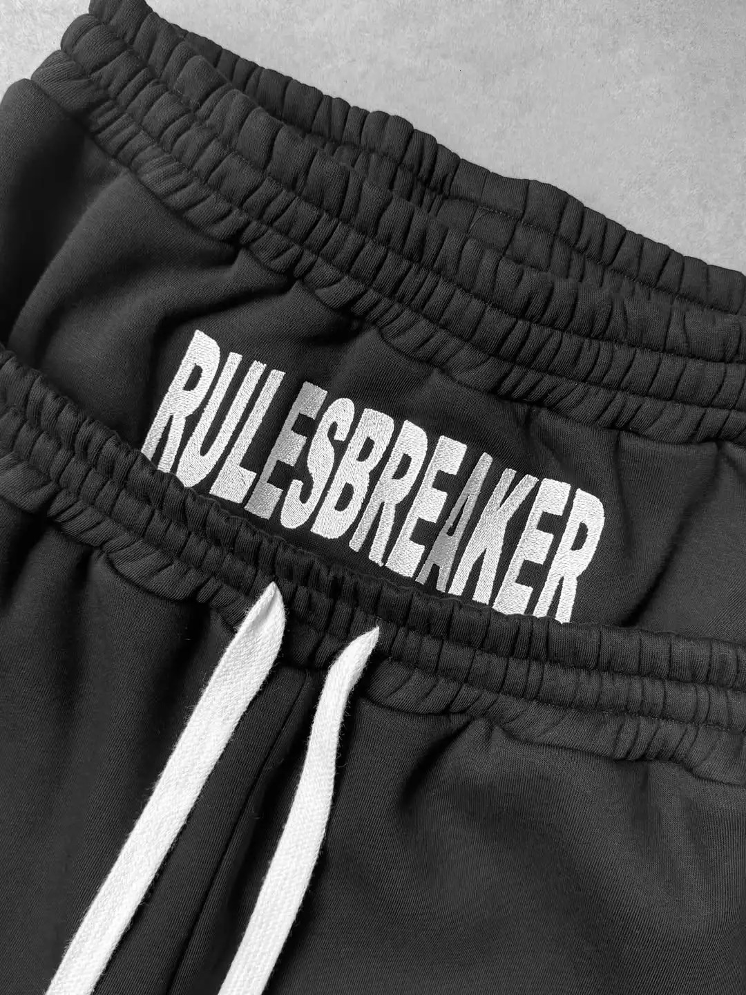 Men Hip-Hop Y2K Double-Waist Fake Two-Piece Pants American Gothic Style Letter Embroidered Casual Pants Trendy Drawstring Pants 251231