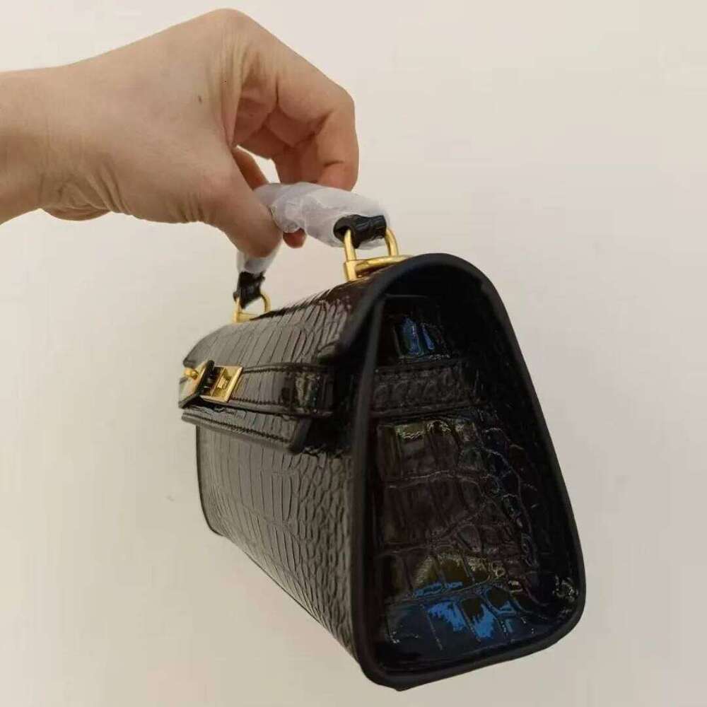 Top Handle Crocodile Embossed Genuine Leather Tote Shoulder Crossbody Bag For Women New Luxury Handbags JINXIANGGUO TOTE