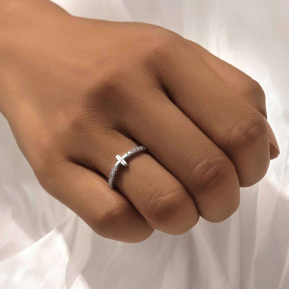Aide 1 Piece 925 Sterling Silver Mini Small Zircon For Women Light Luxury CZ Exquisite Rings Jewelry Accessories anillos