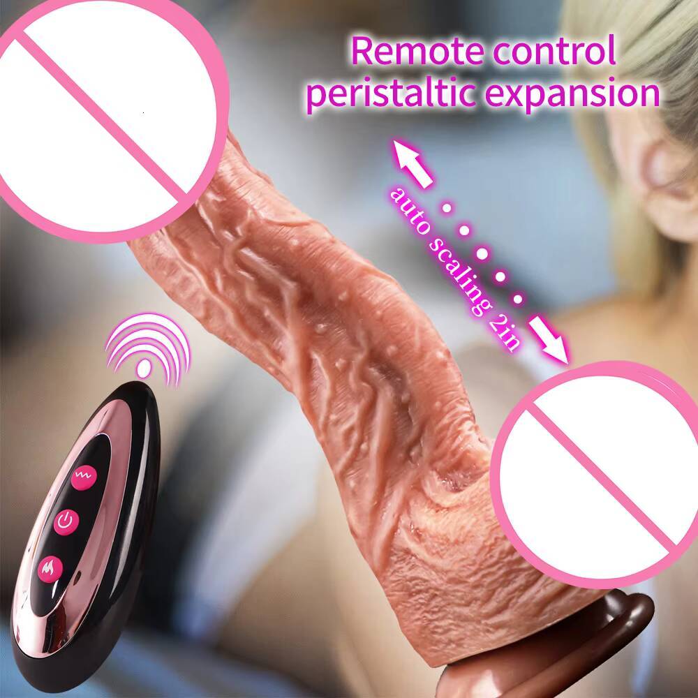 LOVE European Best-Selling New Electric Big Dildo Vibrating Heating Telescopic Female Penis Female Sex Big Dildo Wholesale