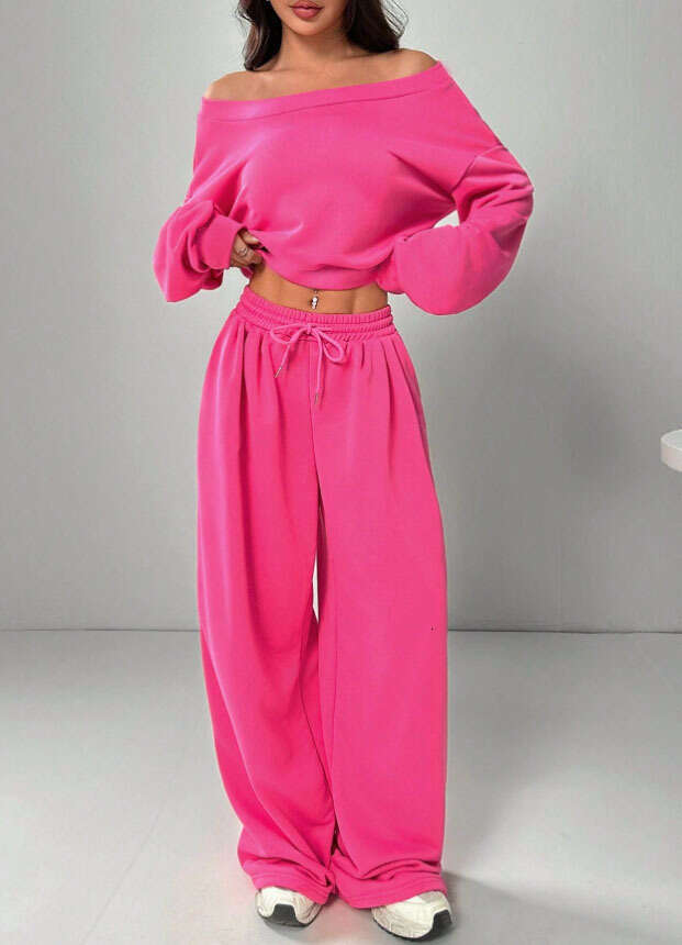 2026 Autumn Winter New Fashion Women's Clothing from Europe and America, Slim Fit Casual Long Pants Set