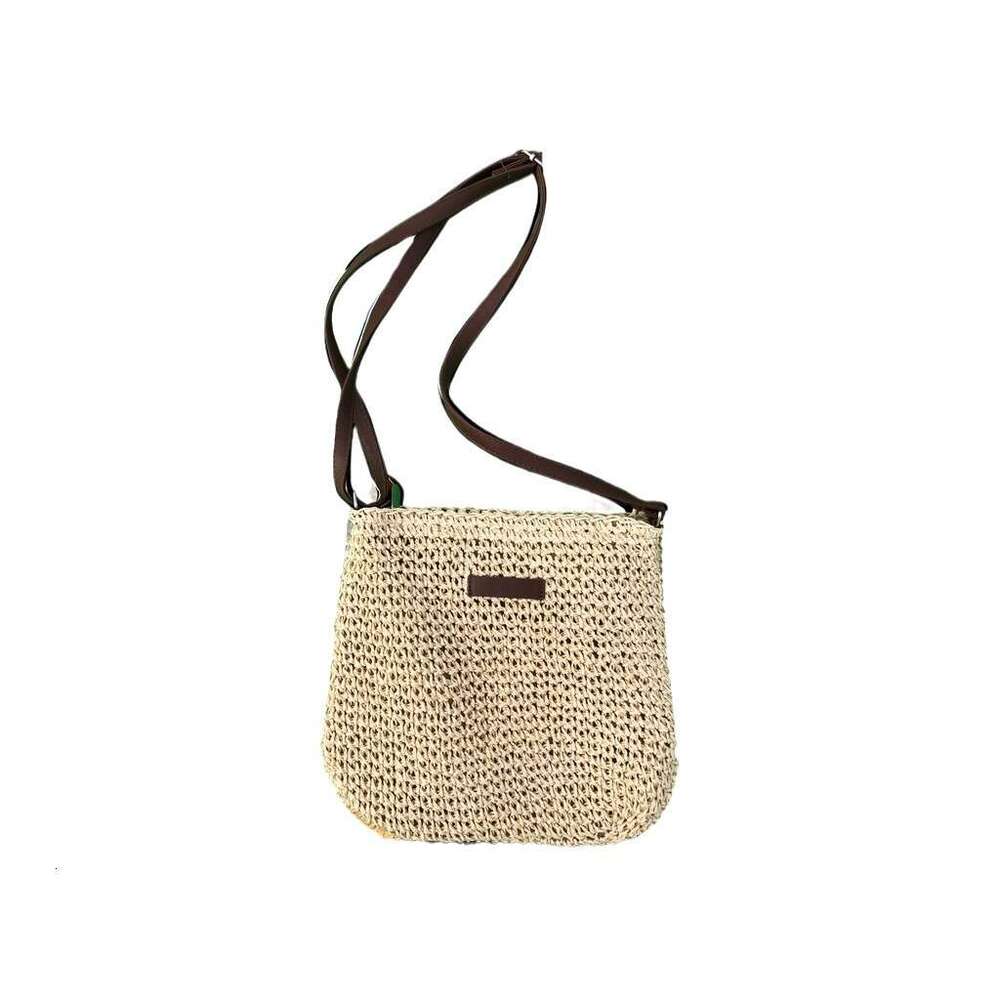 Cross-Border Straw Single Shoulder Korean Fashion Woven 2024 New Ins Style Beach Crossbody Women Bag Factory
