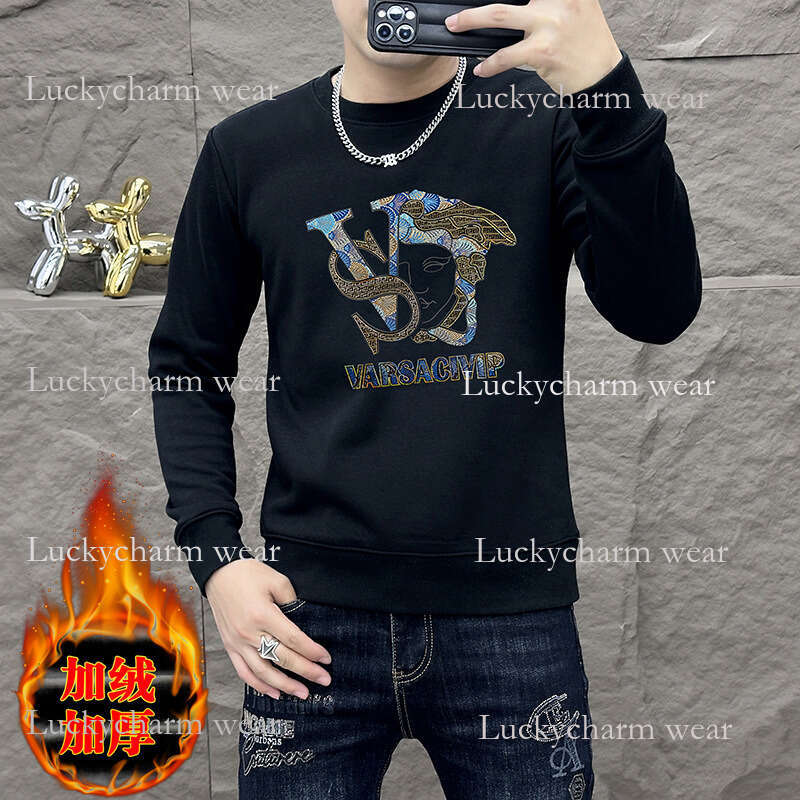 Source Factory One-Piece Dropshipping Spring And Autumn New Letter Heat-Printed Youth Men's Sweatshirt Casual Daily Top