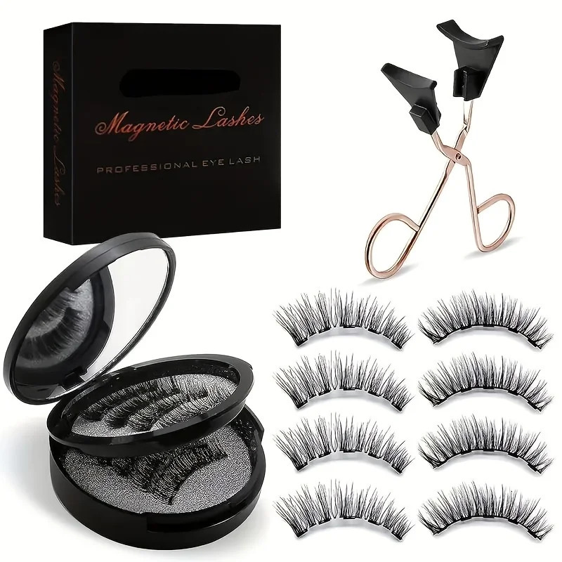 8pcs Magnetic Eyelash Kit Natural False Lashes Waterproof Eyelashes Extension Kit Reusable Wispy False Eyelashes Makeup Tools 251231