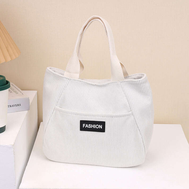 Fashion Corduroy Single Shoulder 2025 New Large Capacity Tote for Women Ins Forest Style Underarm Bag Handbag