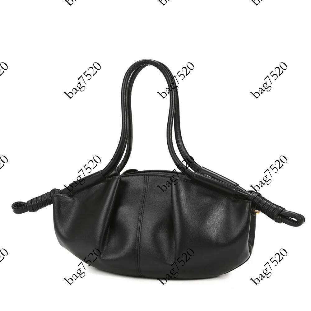 Single shoulder women's new handbag, niche high-end feel soft leather cloud bag, fashionable commuting crossbody bag Pingshuo