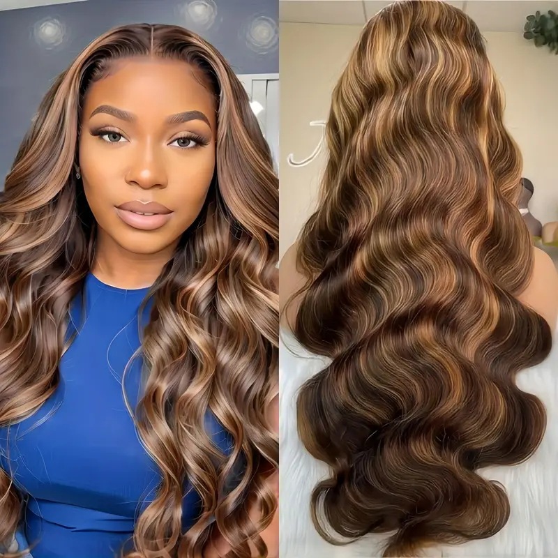 Cross border European and American Fashion Piano Colored Wig Cap African Hot Selling Front Lace Big Wavy Curl Wig
