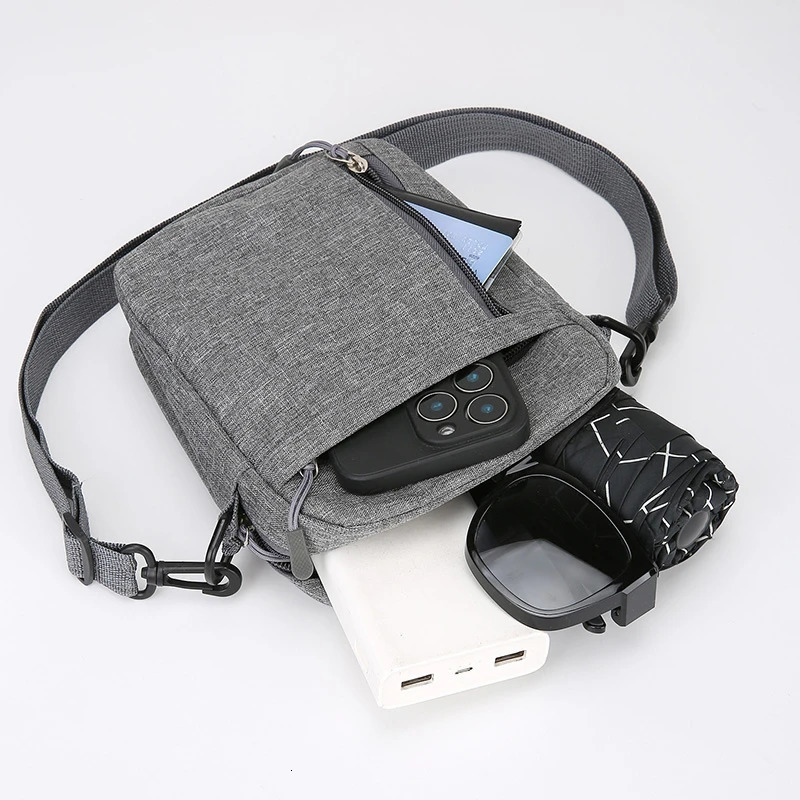 Multi Functional Mens Shoulder Bag Waterproof and Wear-resistant Large Capacity Crossbody Bag for Business Commuting 251230