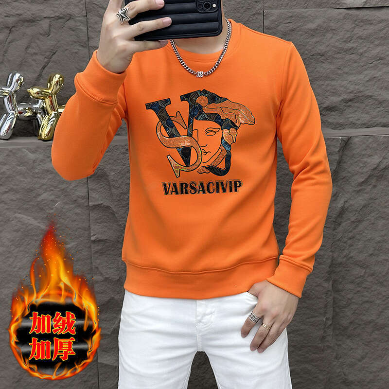 Source Factory One-Piece Dropshipping Spring And Autumn New Letter Heat-Printed Youth Men's Sweatshirt Casual Daily Top