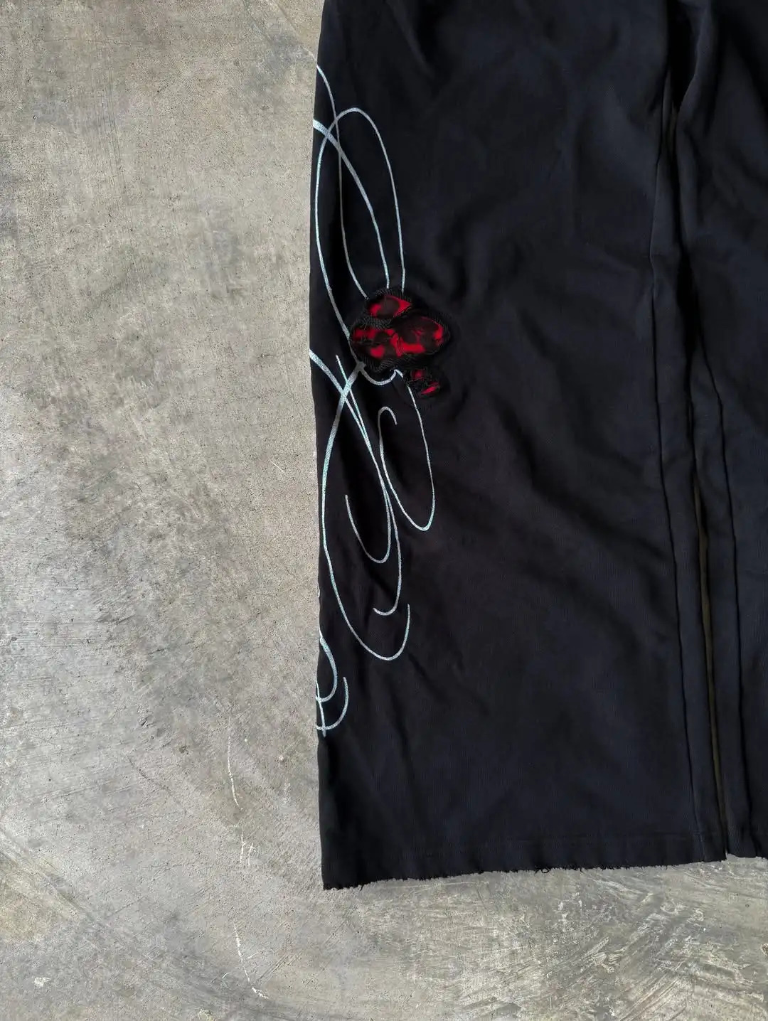 Double Toe Ripped Printed Trousers Functional Tactical Functional Men and Women Advanced Jogging Drawstring Casual Sports Pants 251231