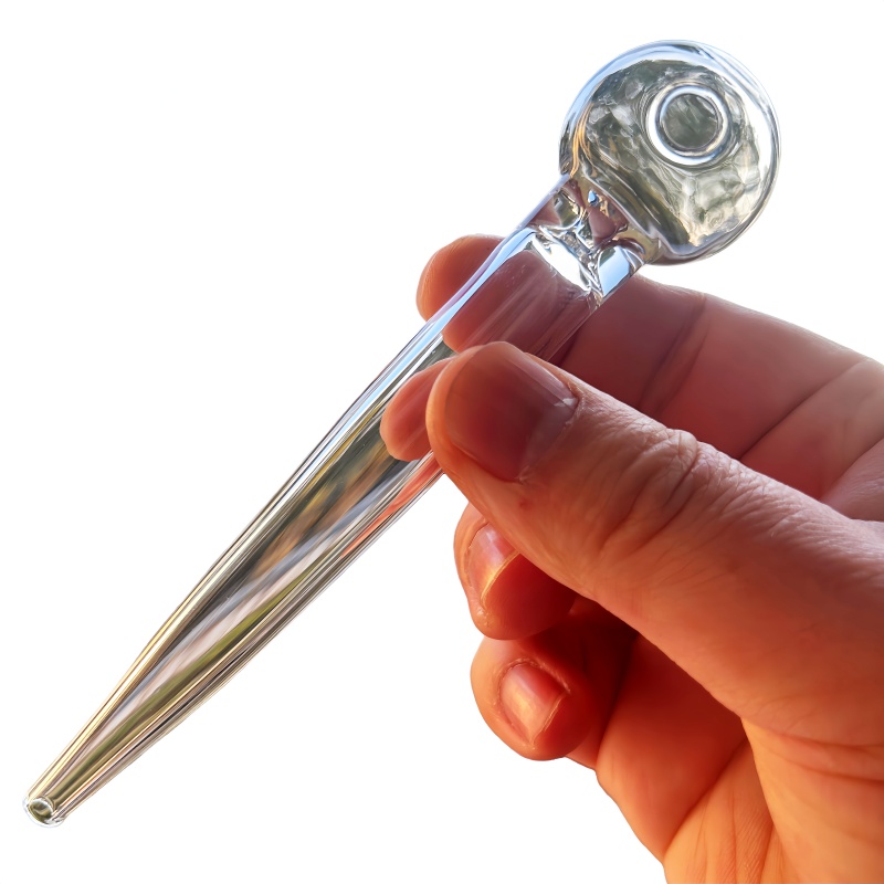 Smoking Accessories glass burner oil production pipeline transparent and clean grey hand heat resistant fuel pipeline