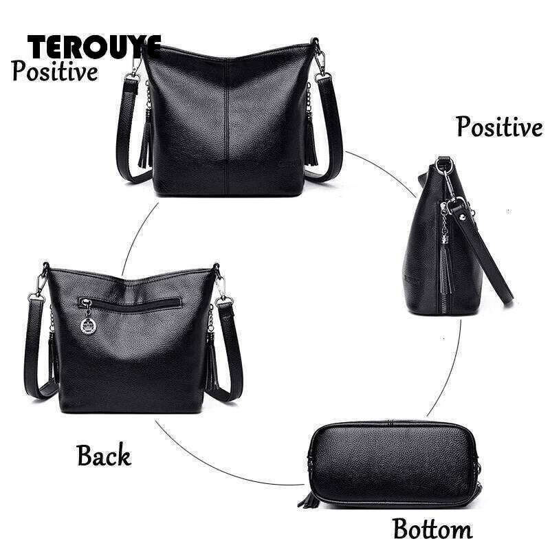 Soft Leather Hand Crossbody Bags For New Luxury Handbags Women Casual Shoulder Tote Bag Bolsa Feminina TEROUYE