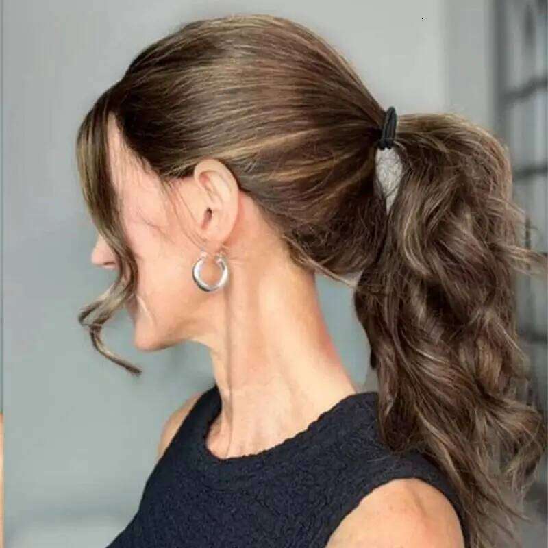 13x4 Ombre Brown Blonde Synthetic HD Lace Front Beautiful Woman Wig Body Wave Heat Resistant Fiber Daily Party Cosplay Wigs