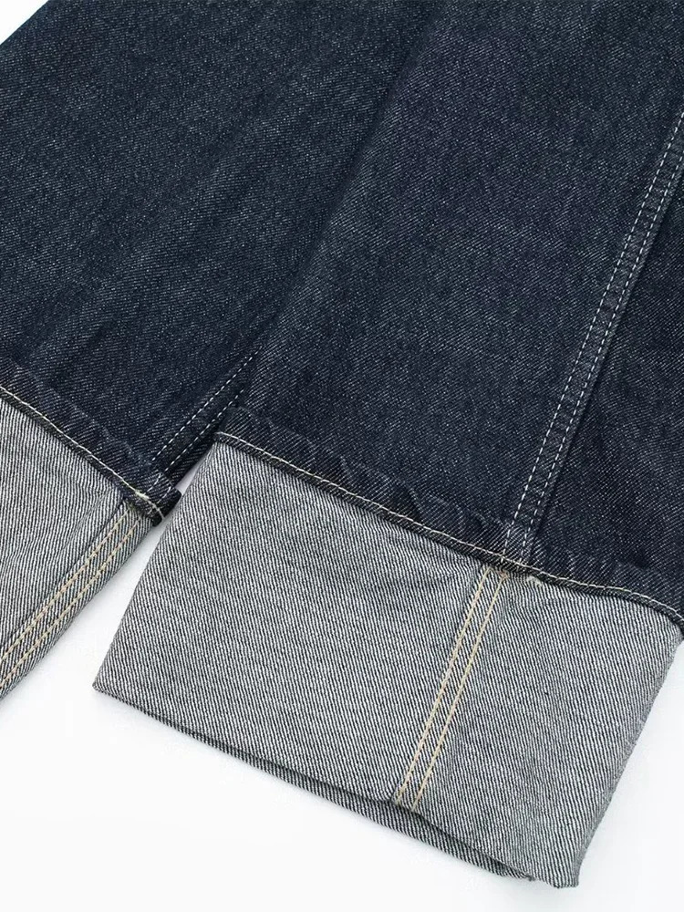 Willshela Women Fashion With Pockets Denim Blue Single Breasted Jackets Vintage Lapel Neck Long Sleeves Female Chic Lady Outfits 251231