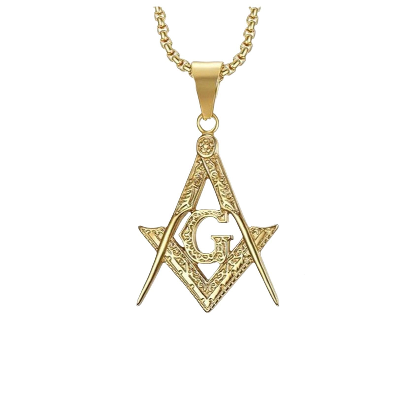 Luxury Brand Designer Jewelry European And American Source Factory Direct Supply Classic Retro Trend AG Masonic Brotherhood Pendant In Stock Wholesale