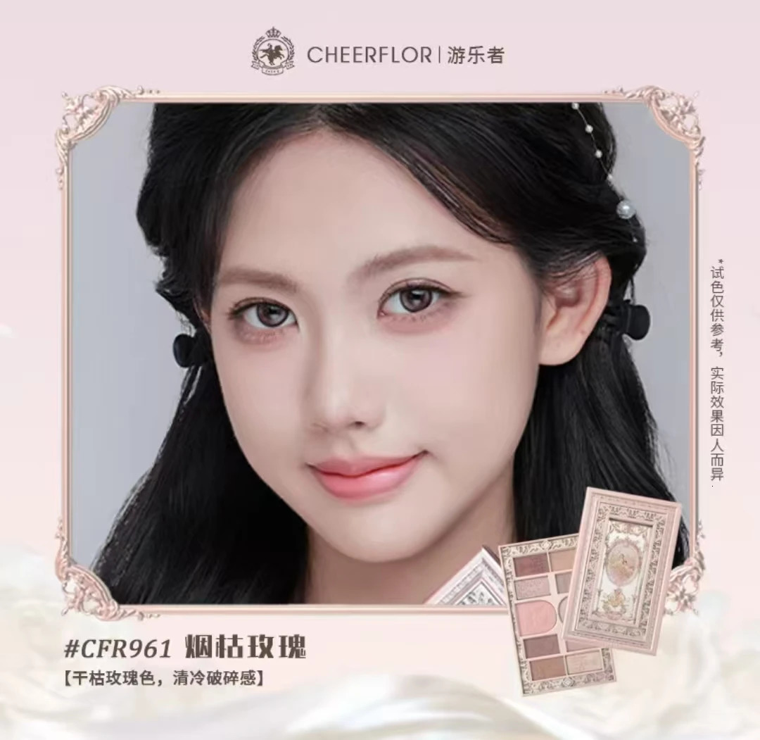 Cheerflor 10 Colors Eyeshadow Palette Powder Matte Shimmer Glitter Natural Nude Tone Fine Flash Longlasting Eye Brighten Makeup 251231