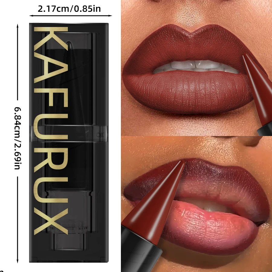 1pc nude brown lip liner pen lipstick matte smooth waterproof lipliner pencil long lasting non-stick cup lip tint makeup cosmeti 251230