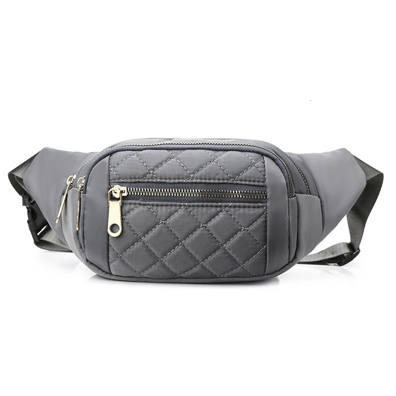 Women Plaid Waist Bag Female Oxford Waterproof Belt Bags Crossbody Chest Bag Ladies Fashion Fanny Pack Banana Hip Purse 251231
