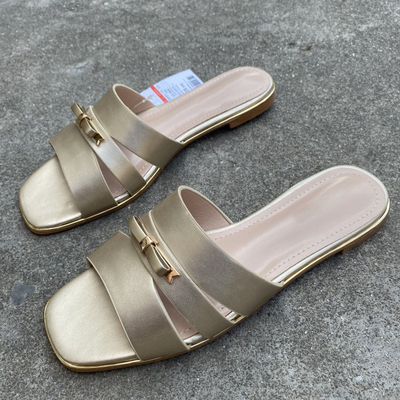 Free shipping Limited edition Fashionable shoes flat bottomed women summer vacation wearing bow tie in one line