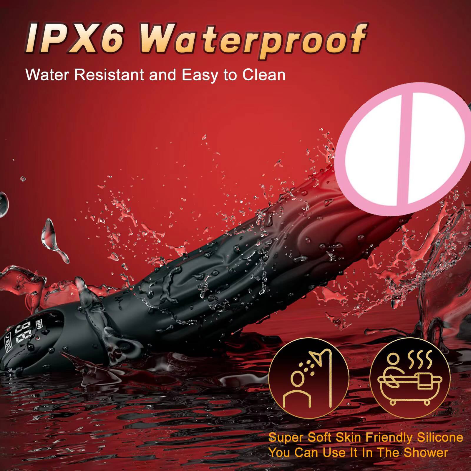 Dragon Fantasy Vibrating Dildo Vaginal Clitoral Stimulator LED Display G Spot Realistic Dildo Vibrator for Male and Female