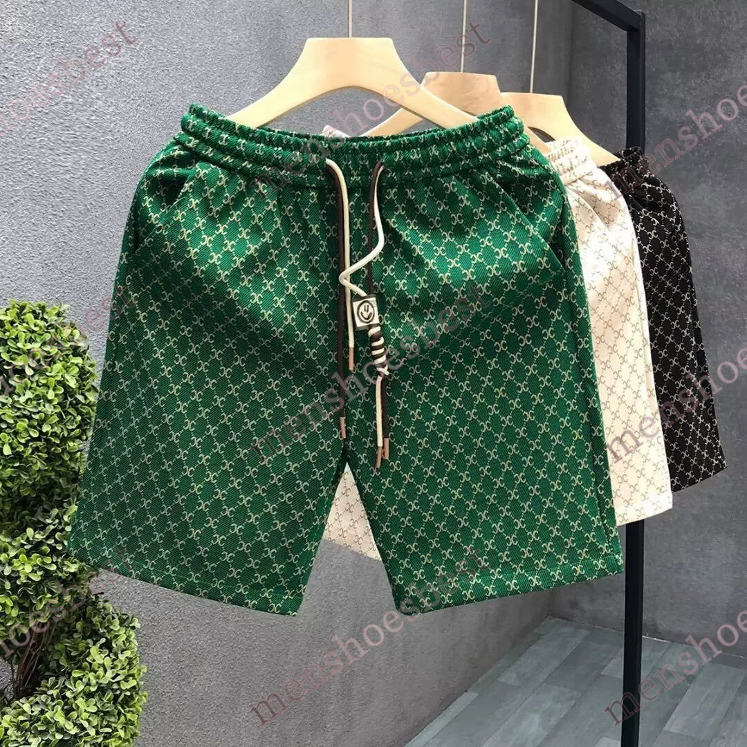 New Mens shorts designer Green beach Shorts Swimwear Beach Swim Trunks Swimming Swimsuits Mens Printing Casual Running Sports Short Pants Asian Size M