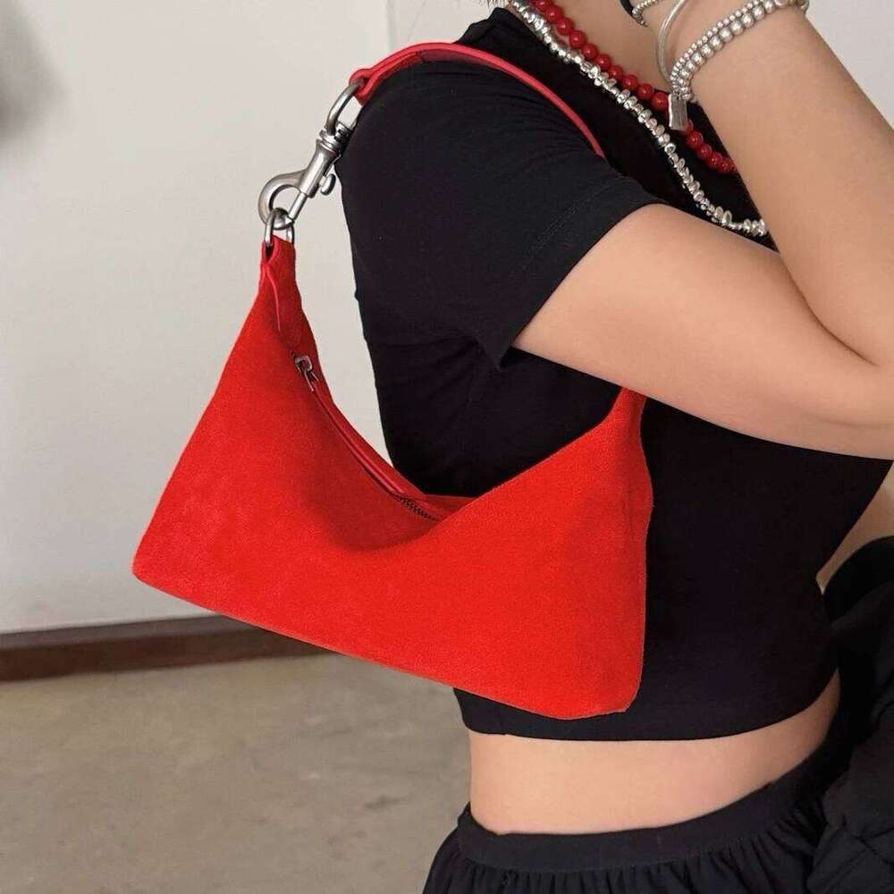 Suede Women's Dumpling New Niche Design Frosted Cowhide Handbag High Quality Antique One-Shoulder Crossbody Bag Suotong251222