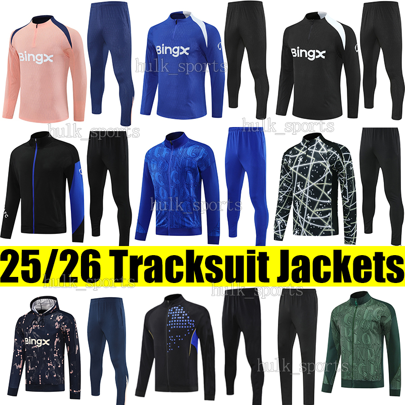 25/26 chelase Soccer Tracksuits Sets hoodie PALMER ESTEVAO JOAO FELIX NETO ENZO CAICEDO GEORGE GITTENS football jacket adult kids tracksuit jogging Survetement