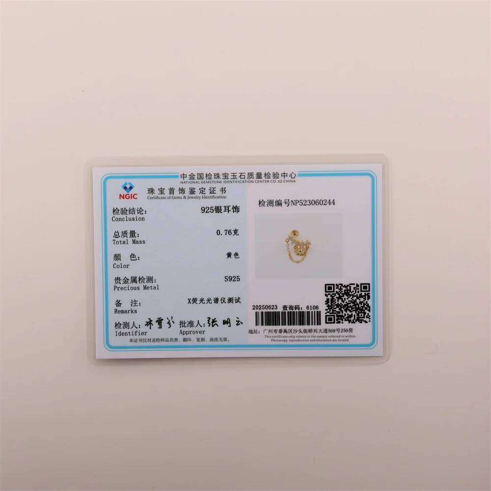 Aide 925 Silver Helix Cartilage Piercing Earrings For Women 18K Gold Color Heart Exquisite Ear Bone Studs Fine Jewel Accessories