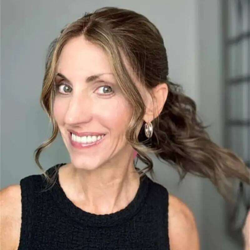 13x4 Ombre Brown Blonde Synthetic HD Lace Front Beautiful Woman Wig Body Wave Heat Resistant Fiber Daily Party Cosplay Wigs