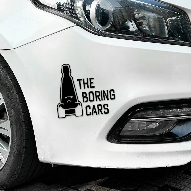 Bestseller The Boring Cars TBC Funny Car Stickers Waterproof for Auto Rear Triangle Window Bumper Vinyl Decals Warning Decoration ddmycat