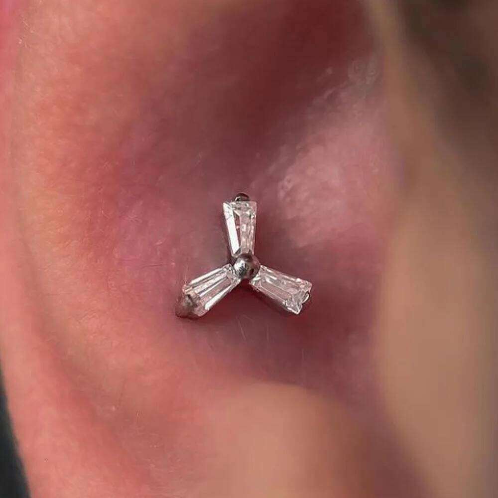 Aide Different Style Stud Earrings Tassels Earrin For Women 925 Sterling Silver DIY Punk Personality Puncture Ear Bone Jewel 1pc
