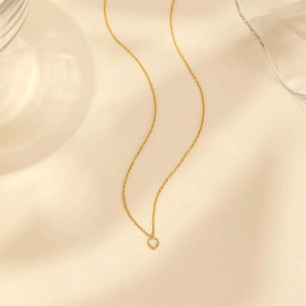 Aide 925 Sterling Silver Minimalista New Design CZ Pendant Necklaces For Women Simple Gift Choker Necks Jewelry Valentine's Day
