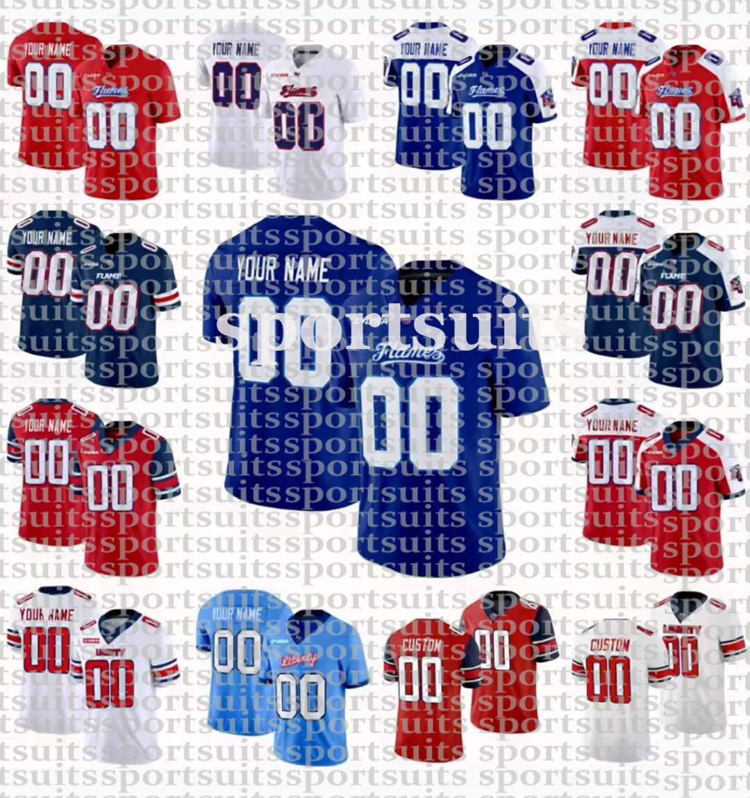 2025 Custom S-3XL Liberty Flames College Football Jersey 15 Ethan Vasko 23 Evan Dickens 9 Donte Lee Jr. 11 Derrell Farrar 26 Amarian Williams Stitched Jerseys
