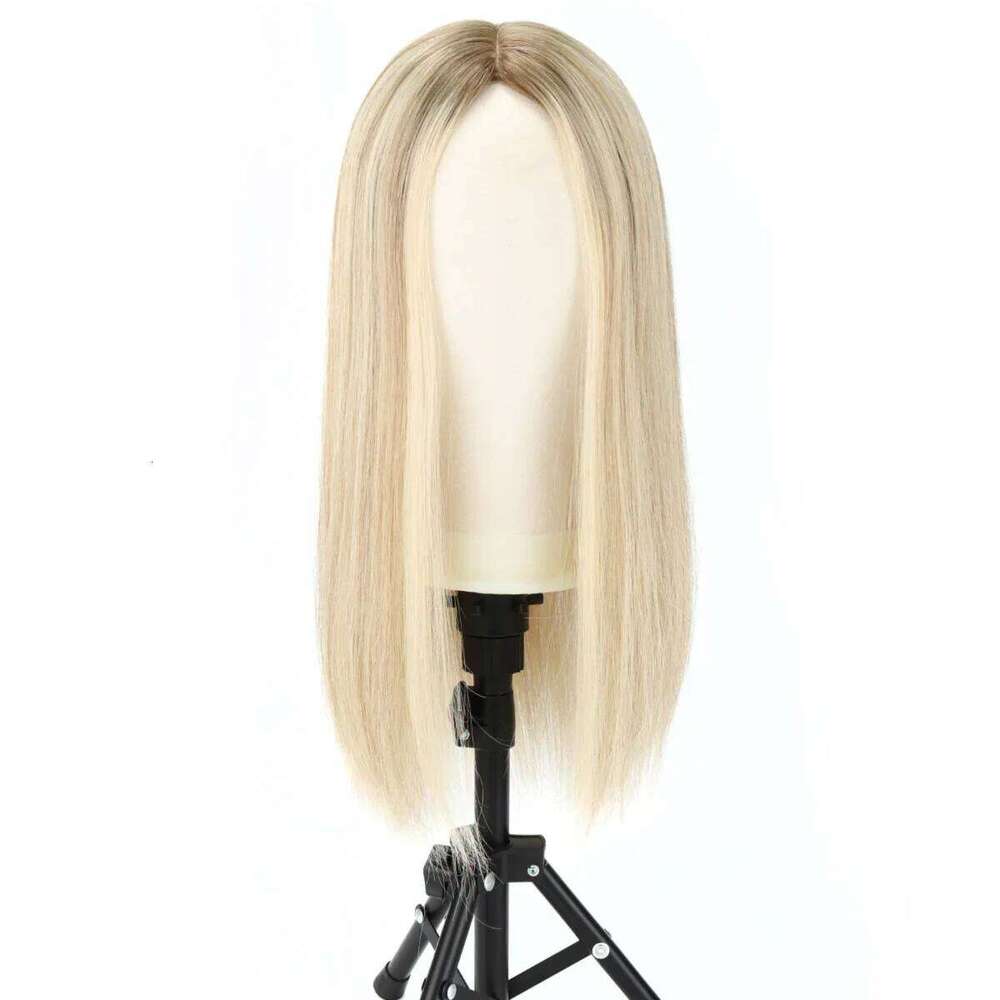 TUW16 Silk Base Thinning Crown Remy Human Topper Piece for Women Natural Look Hair Toppers