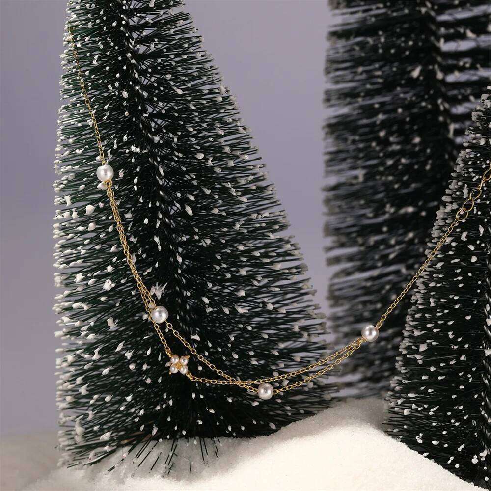 Aide 925 Sterling Silver Tiny Zirconia Double Chain Bracelet For Women High Quality Elegant Fine Jewelry Wedding Party Gift