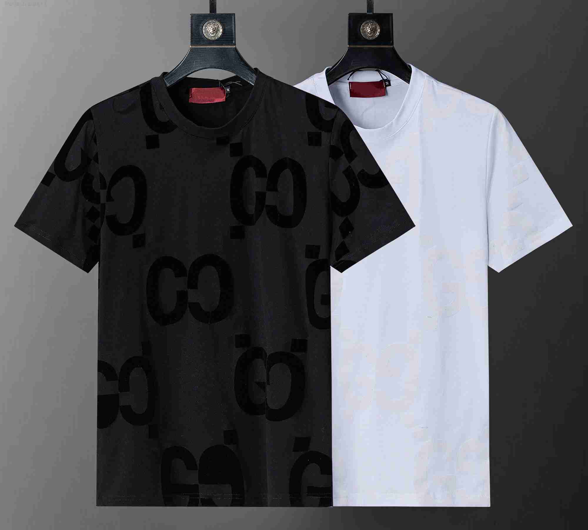 Designer mens T-shirt High quality fashion casual simple embroidery heavy cotton T-shirt male and female couples must have Asia plus size s-4XL