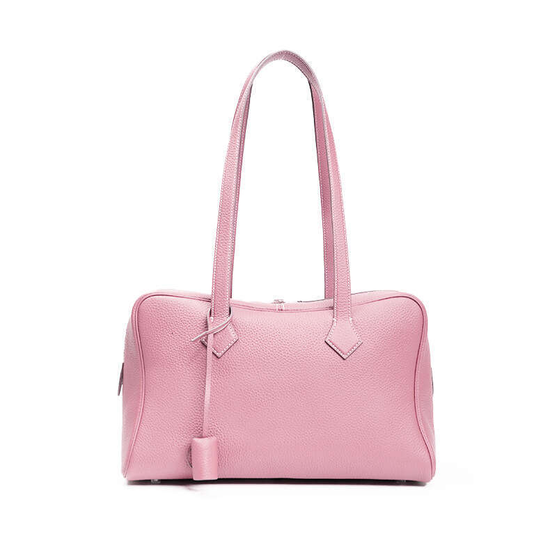 toteBag Shoulder ROSE NOIRE High-End Luxury TC Top Layer Victoria Versatile Crossbody Commuter Genuine Leather Women's Boston Pillow Bag