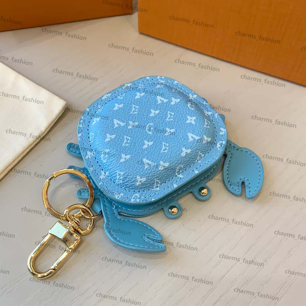 Designer bag charms luxury bag charms coin purse keychain wallet designer leather fashion key ring womens pendant ornament with Box1