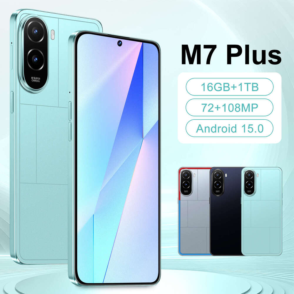 Famous brand hot selling new cross-border M7 Plus smartphone 16+1TB foreign trade large screen source factory direct sales CKS