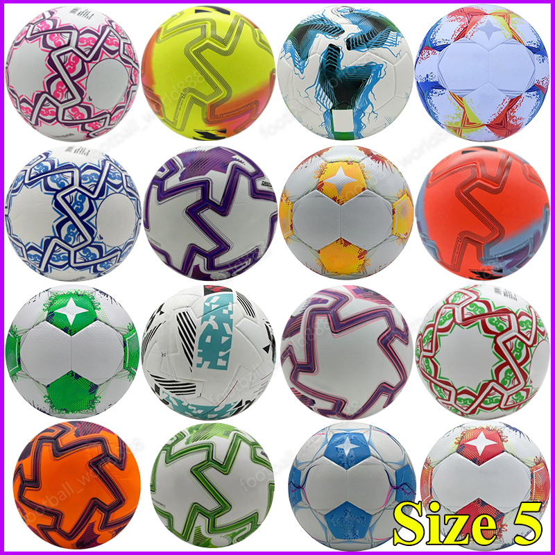 25 26 New Top Club League Soccer Balls Africa Cup size 5 League Final 2025 2026 green Silver orange high-grade nice football the balls without air soccer equip