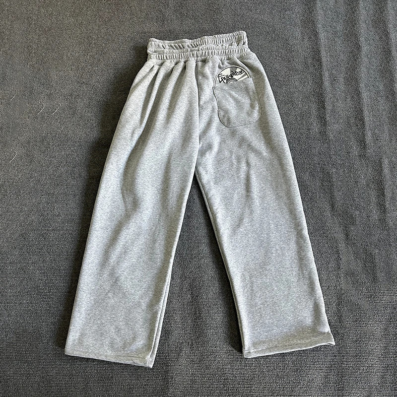 Autumn fashion street style double waisted embroidered pants sports and casual pants versatile and personalized couple style 251231