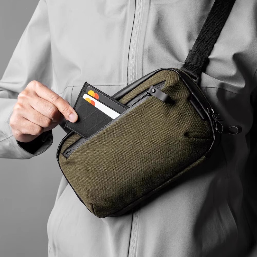 Cross-Border New Waterproof Xpac Nylon Functional Wind Storage Multi-Functional Crossbody Men's Portable Handbag Bag